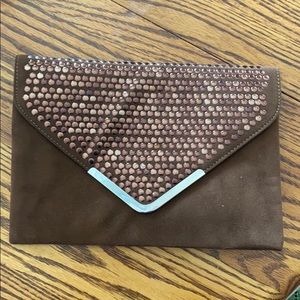 Brown crossbody/ clutch